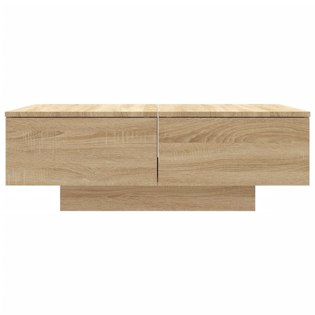 VidaXL Salontafel 90x60x31 cm bewerkt hout sonoma eikenkleurig