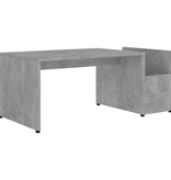 VidaXL Salontafel 90x45x35 cm bewerkt hout betongrijs