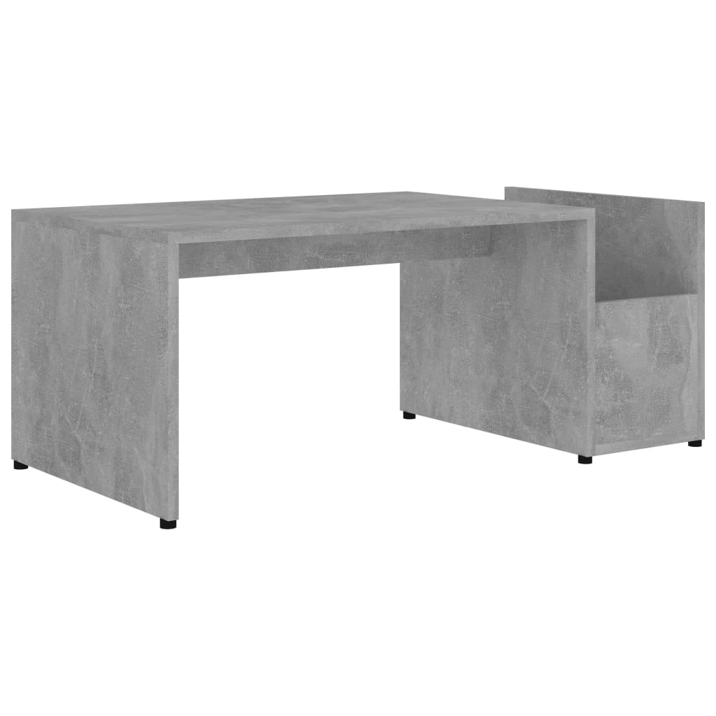 VidaXL Salontafel 90x45x35 cm bewerkt hout betongrijs