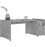 VidaXL Salontafel 90x45x35 cm bewerkt hout betongrijs