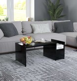 VidaXL Salontafel 90x45x35 cm bewerkt hout zwart