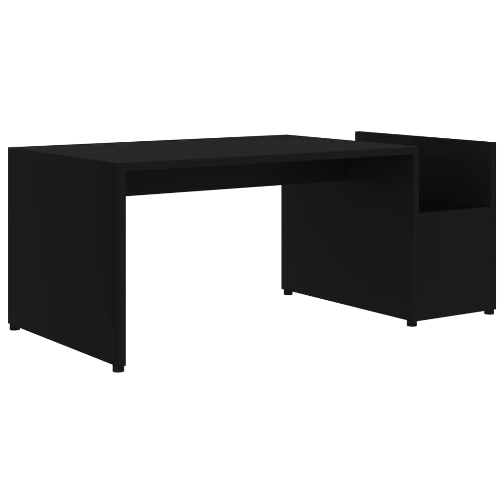VidaXL Salontafel 90x45x35 cm bewerkt hout zwart