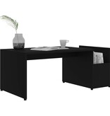 VidaXL Salontafel 90x45x35 cm bewerkt hout zwart