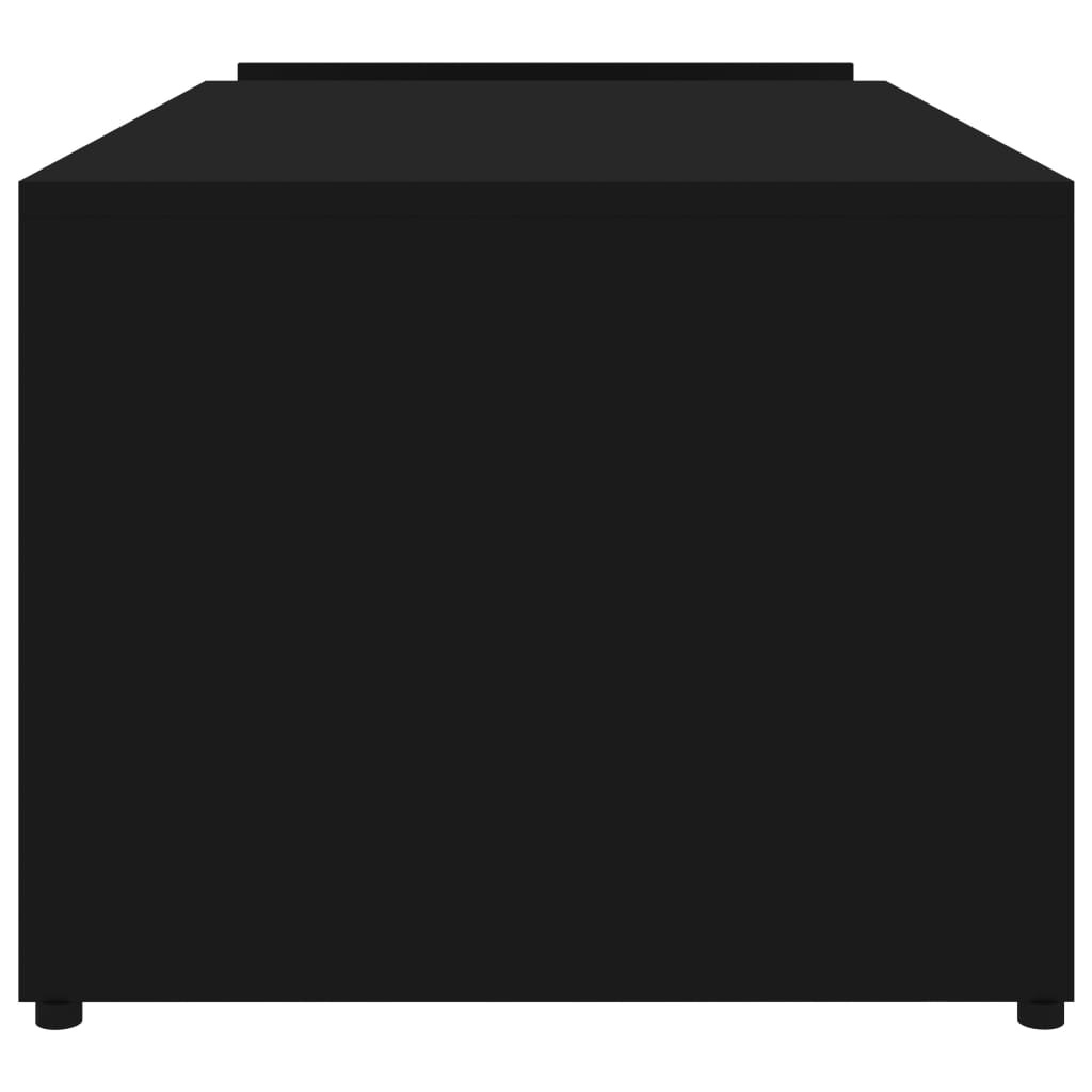 VidaXL Salontafel 90x45x35 cm bewerkt hout zwart