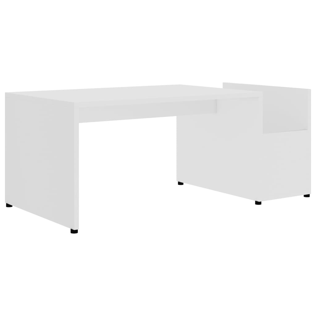 VidaXL Salontafel 90x45x35 cm bewerkt hout wit