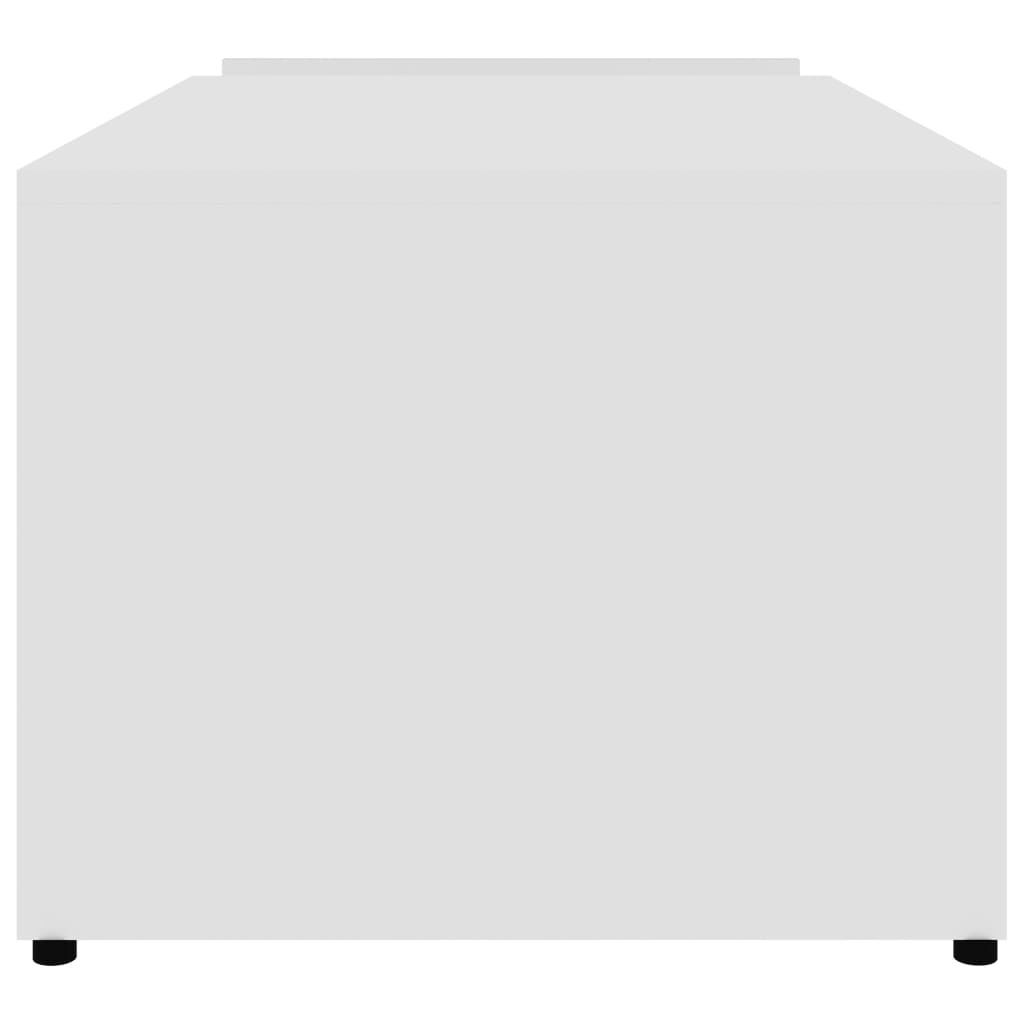 VidaXL Salontafel 90x45x35 cm bewerkt hout wit