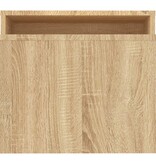 VidaXL Salontafelset 100x48x40 cm bewerkt hout sonoma eikenkleurig