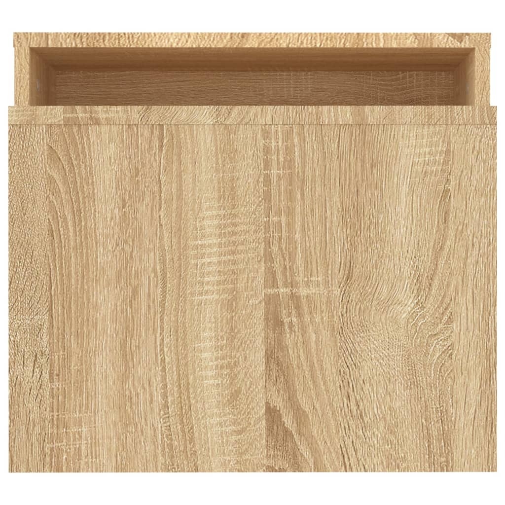 VidaXL Salontafelset 100x48x40 cm bewerkt hout sonoma eikenkleurig