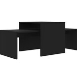 VidaXL Salontafelset 100x48x40 cm bewerkt hout zwart