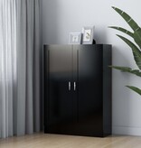 VidaXL Boekenkast 82,5x30,5x115 cm spaanplaat zwart