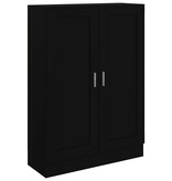 VidaXL Boekenkast 82,5x30,5x115 cm spaanplaat zwart