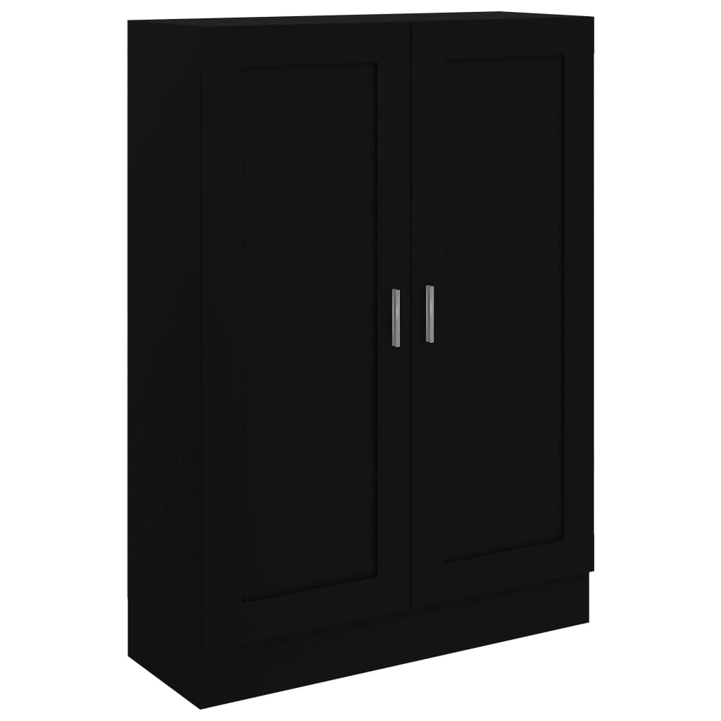 VidaXL Boekenkast 82,5x30,5x115 cm spaanplaat zwart