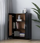 VidaXL Boekenkast 82,5x30,5x115 cm spaanplaat zwart