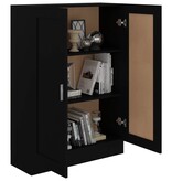 VidaXL Boekenkast 82,5x30,5x115 cm spaanplaat zwart
