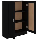 VidaXL Boekenkast 82,5x30,5x115 cm spaanplaat zwart