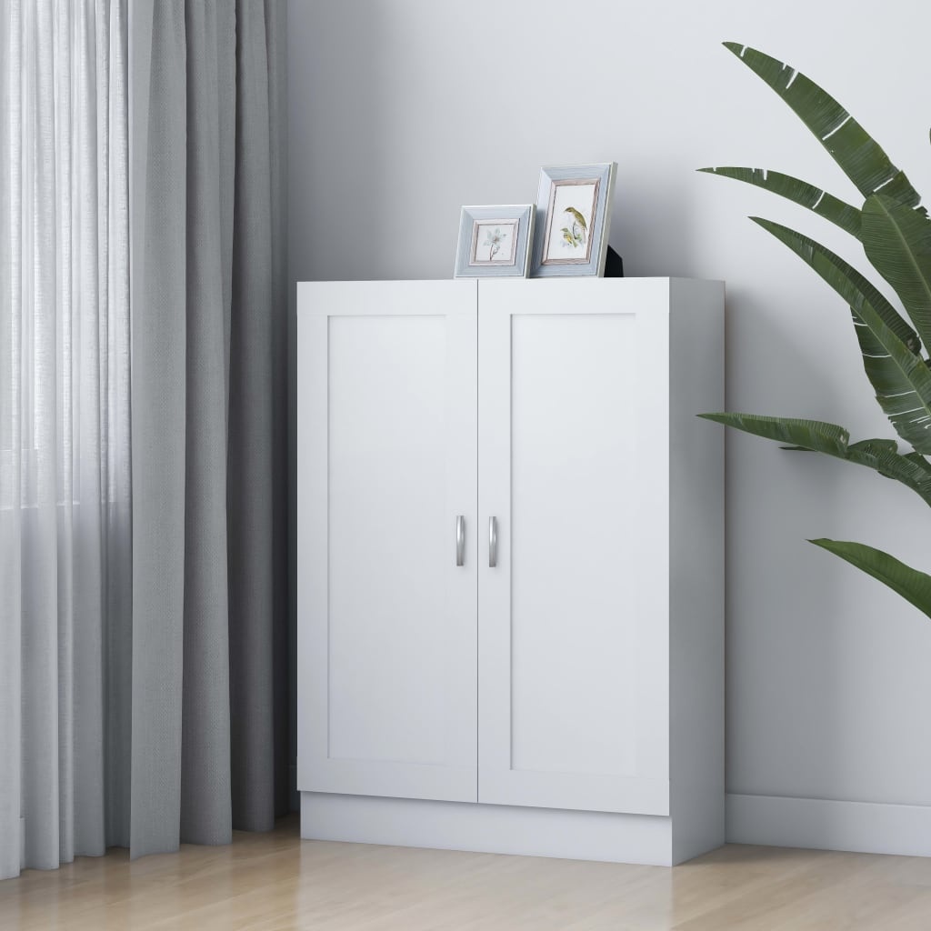 VidaXL Boekenkast 82,5x30,5x115 cm bewerlt hout wit