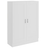 VidaXL Boekenkast 82,5x30,5x115 cm bewerlt hout wit