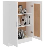 VidaXL Boekenkast 82,5x30,5x115 cm bewerlt hout wit