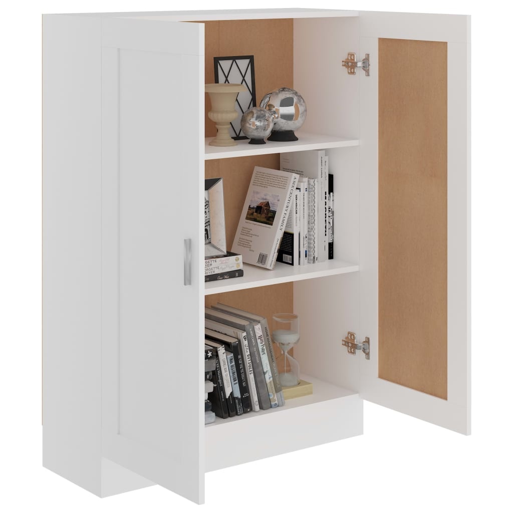 VidaXL Boekenkast 82,5x30,5x115 cm bewerlt hout wit