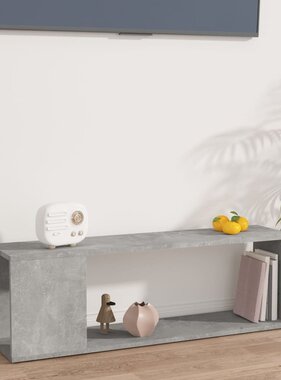 VidaXL Tv-meubel 100x24x32 cm bewerkt hout betongrijs