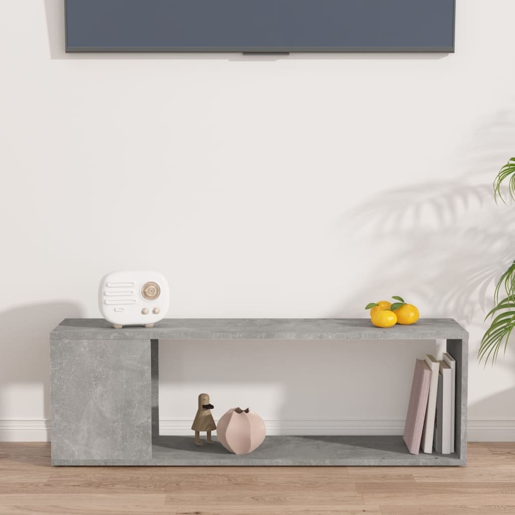 VidaXL Tv-meubel 100x24x32 cm bewerkt hout betongrijs