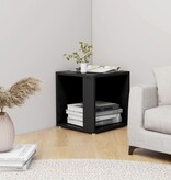 VidaXL Bijzettafel 33x33x34,5 cm spaanplaat zwart