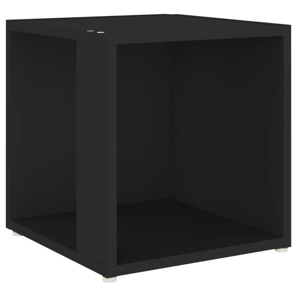 VidaXL Bijzettafel 33x33x34,5 cm spaanplaat zwart