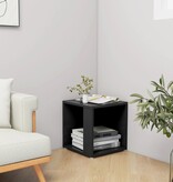 VidaXL Bijzettafel 33x33x34,5 cm spaanplaat zwart