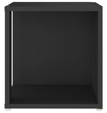 VidaXL Bijzettafel 33x33x34,5 cm spaanplaat zwart