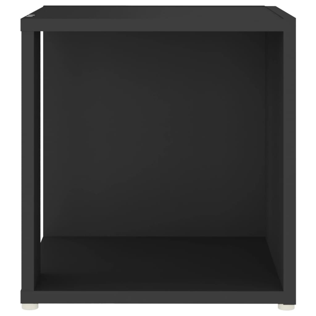 VidaXL Bijzettafel 33x33x34,5 cm spaanplaat zwart