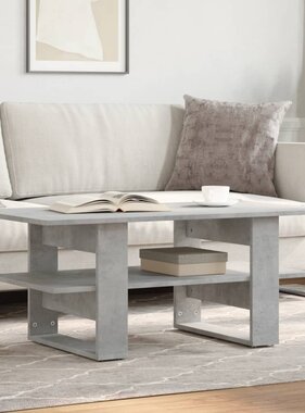 VidaXL Salontafel 102x55x42 cm bewerkt hout betongrijs
