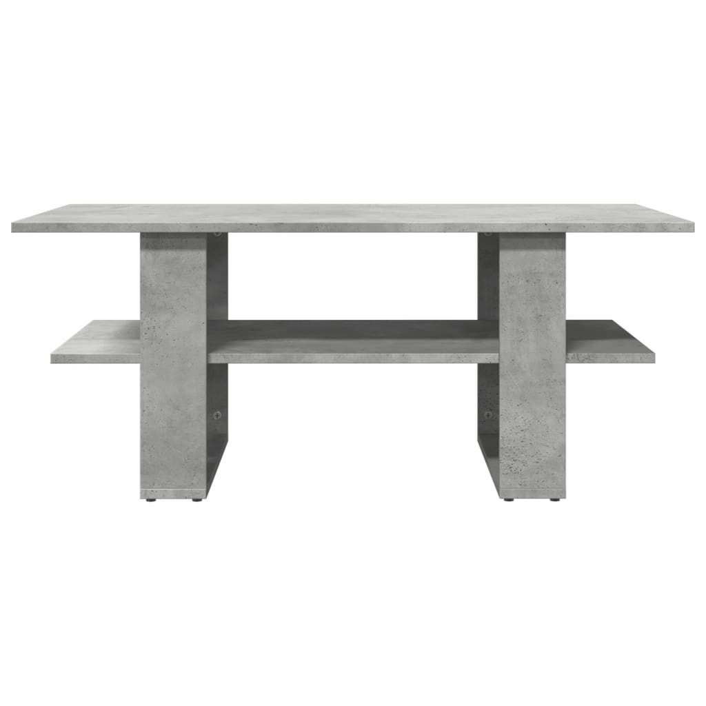VidaXL Salontafel 102x55x42 cm bewerkt hout betongrijs
