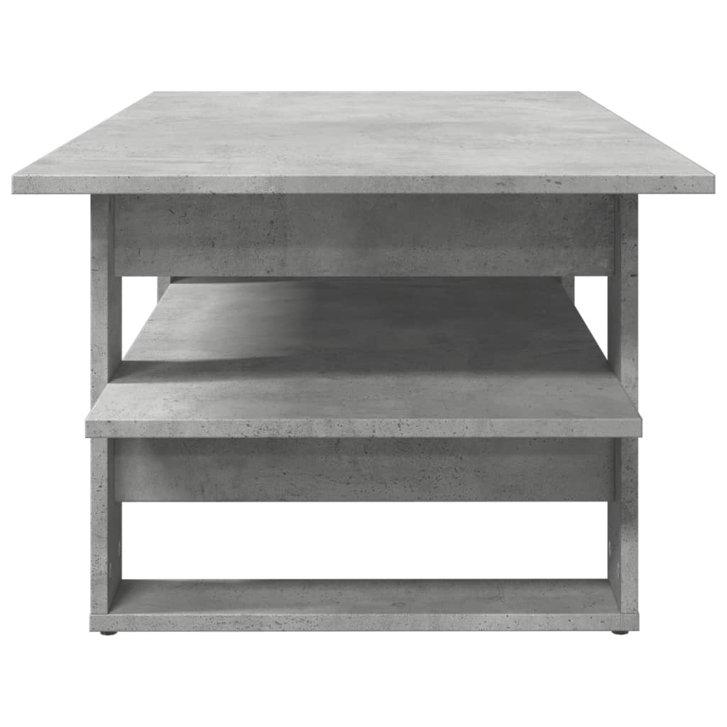 VidaXL Salontafel 102x55x42 cm bewerkt hout betongrijs