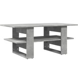 VidaXL Salontafel 102x55x42 cm bewerkt hout betongrijs