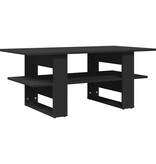 VidaXL Salontafel 102x50x45 cm bewerkt hout zwart
