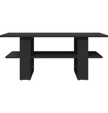 VidaXL Salontafel 102x50x45 cm bewerkt hout zwart