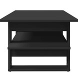 VidaXL Salontafel 102x50x45 cm bewerkt hout zwart