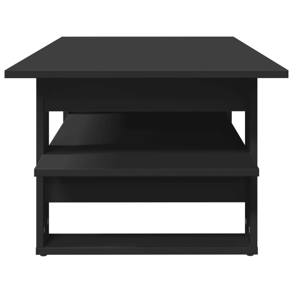 VidaXL Salontafel 102x50x45 cm bewerkt hout zwart