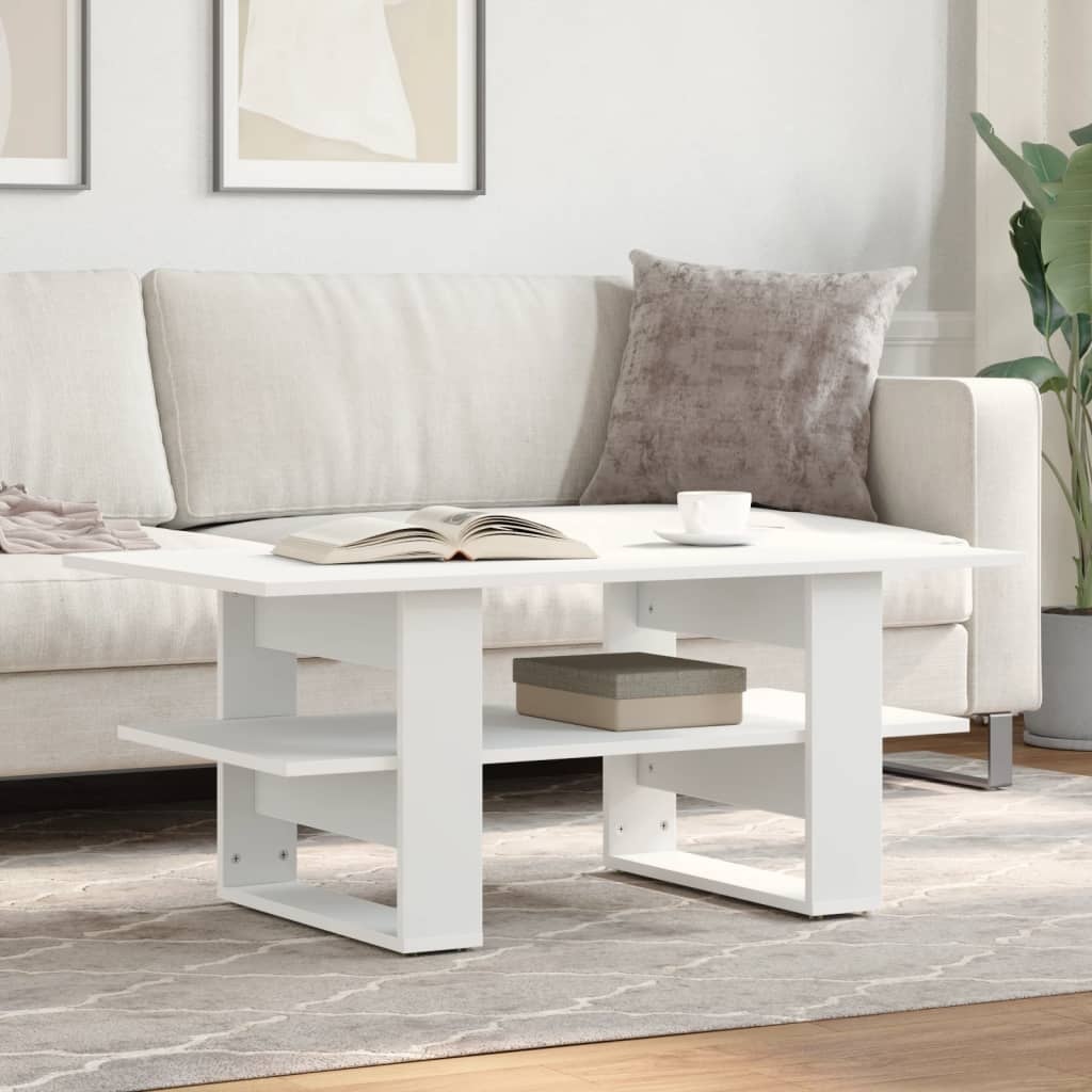 VidaXL Salontafel 102x50x42 cm bewerkt hout zwart