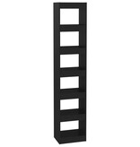 VidaXL Boekenkast/kamerscherm 40x30x198 cm zwart