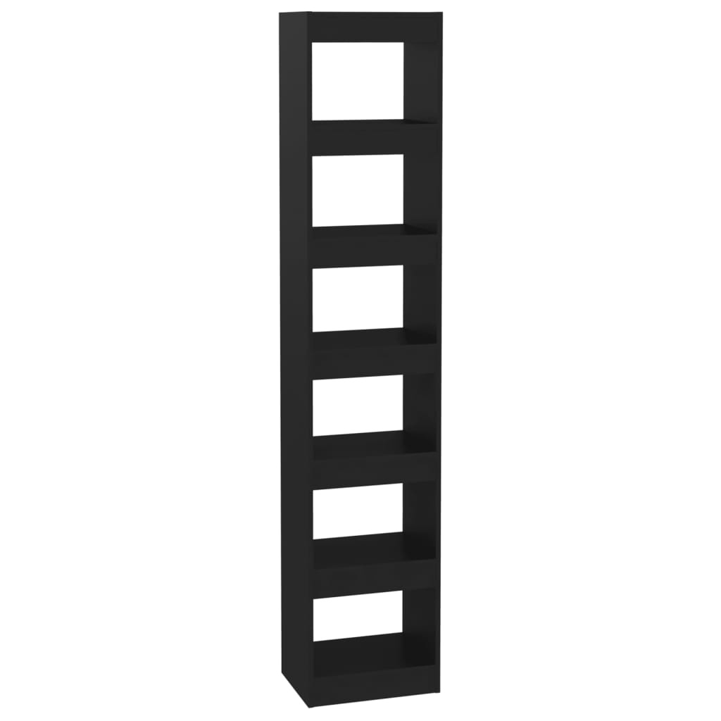 VidaXL Boekenkast/kamerscherm 40x30x198 cm zwart