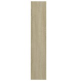 VidaXL Wandschoenenkast 80x18x90 cm bewerkt hout sonoma eikenkleur