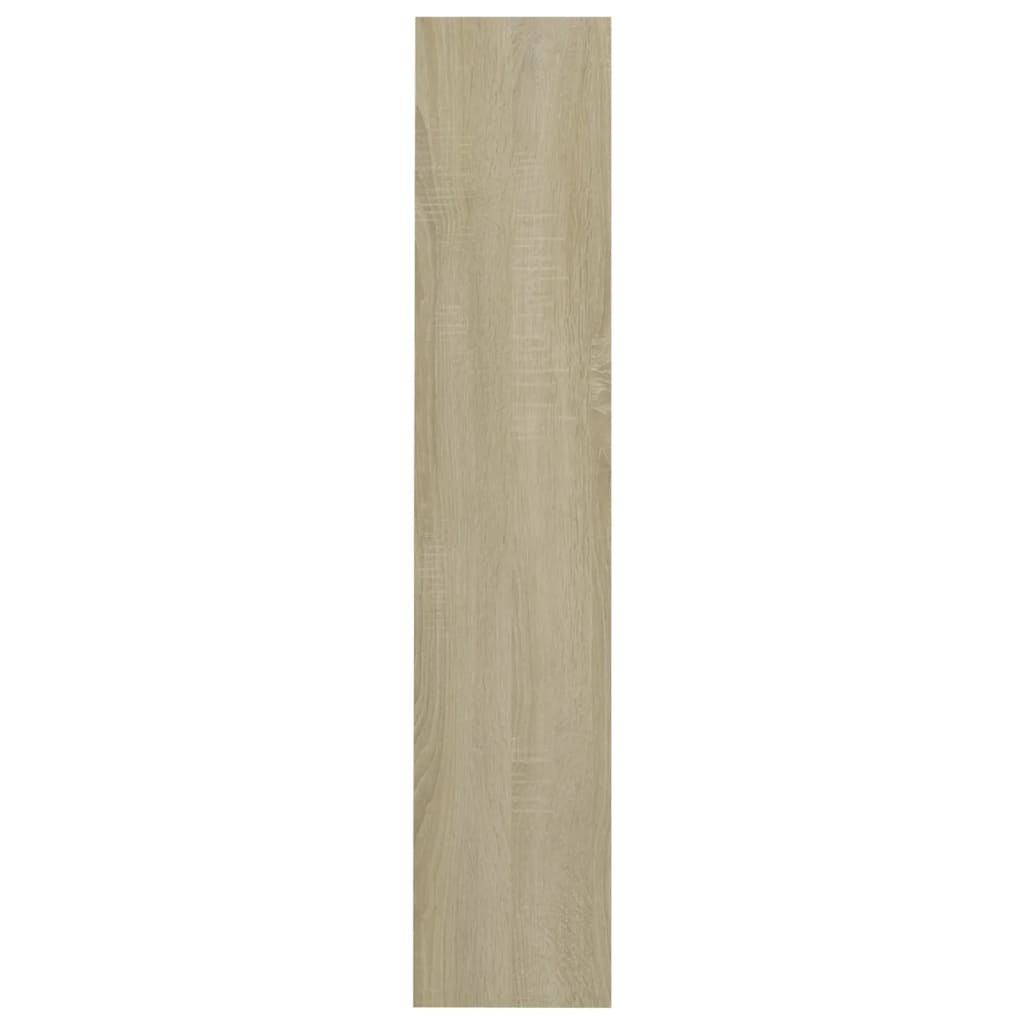 VidaXL Wandschoenenkast 80x18x90 cm bewerkt hout sonoma eikenkleur