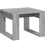 VidaXL Bijzettafel 50x50x35 cm bewerkt hout grijs sonoma eikenkleurig