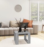 VidaXL Bijzettafel 50x50x35 cm bewerkt hout grijs sonoma eikenkleurig