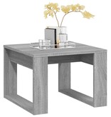VidaXL Bijzettafel 50x50x35 cm bewerkt hout grijs sonoma eikenkleurig