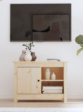 VidaXL Tv-meubel 70x36,5x52 cm massief grenenhout