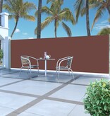 VidaXL Zijluifel uittrekbaar 160x500 cm bruin