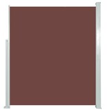 VidaXL Zijluifel uittrekbaar 160x500 cm bruin
