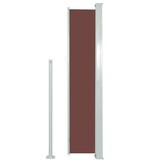 VidaXL Zijluifel uittrekbaar 160x500 cm bruin